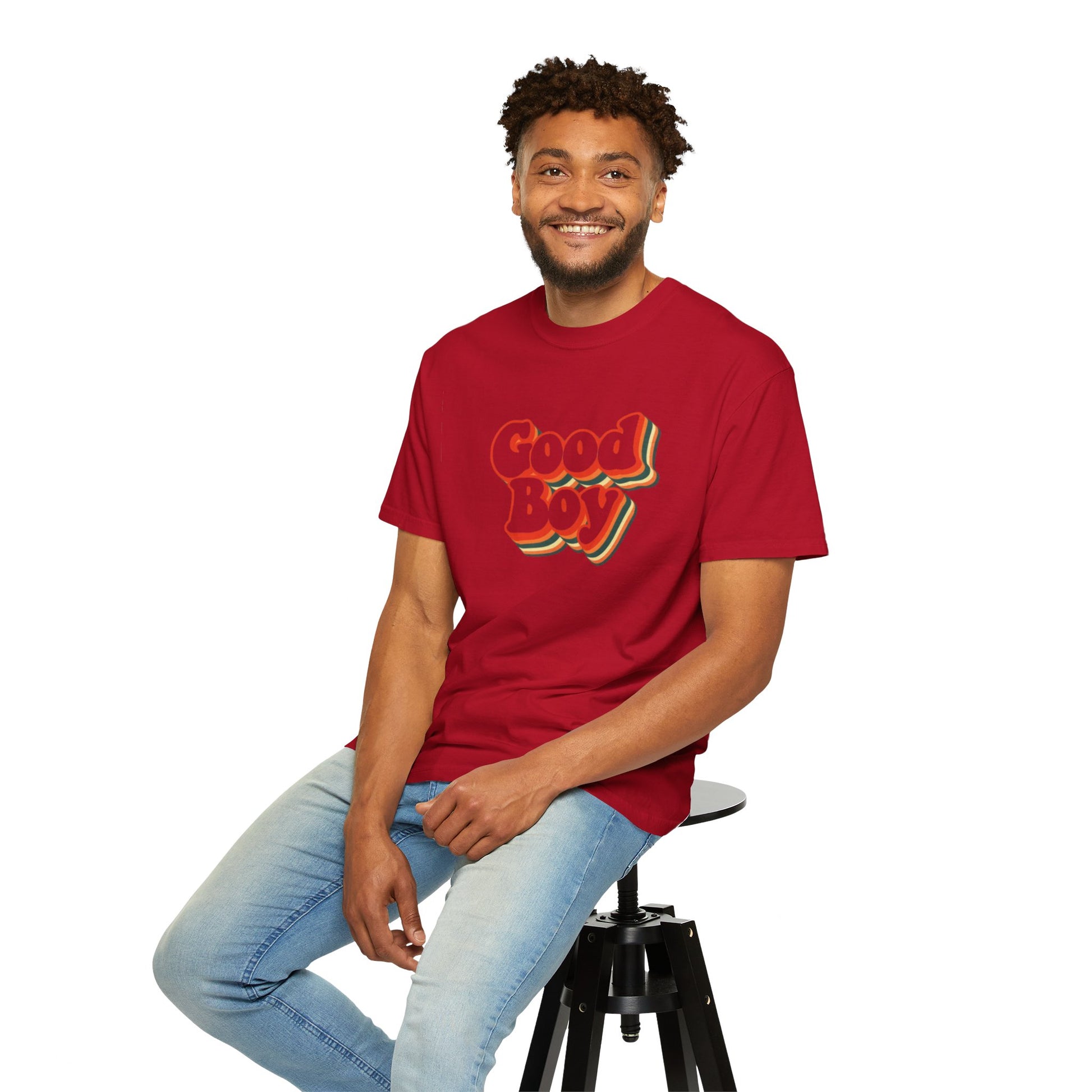 'Good Boy' 70s cutout Mens T-shirt