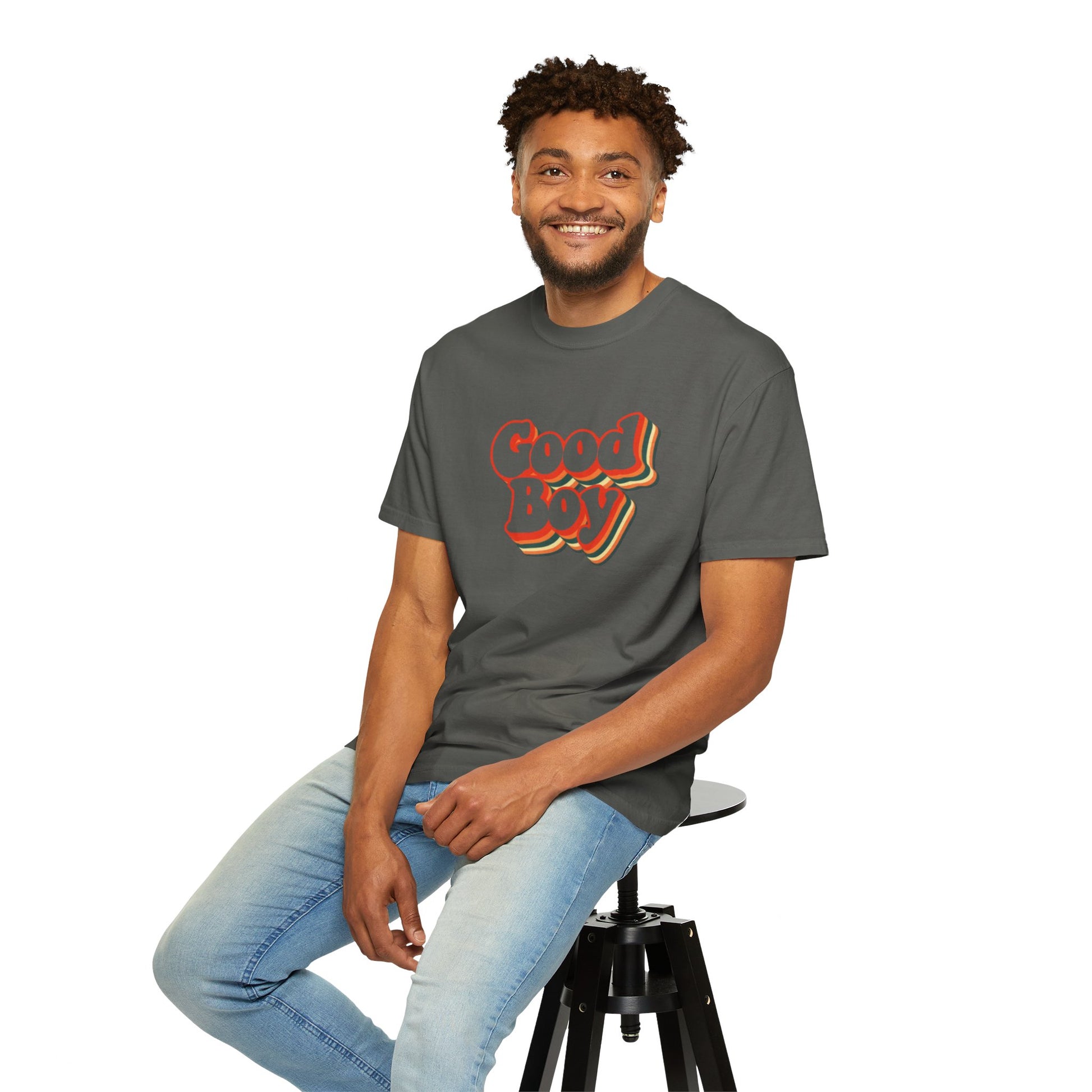 'Good Boy' 70s cutout Mens T-shirt