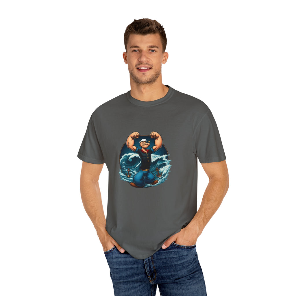 Popeye Double Guns Mens T-shirt
