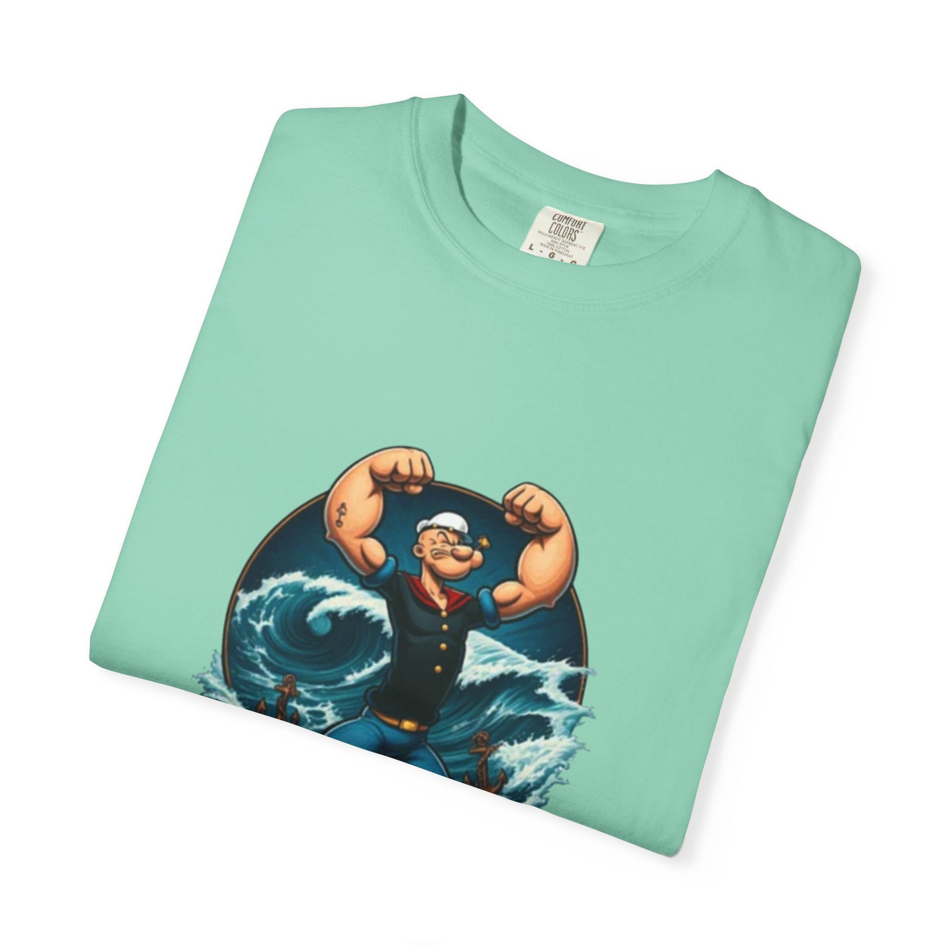 Popeye Double Guns Mens T-shirt