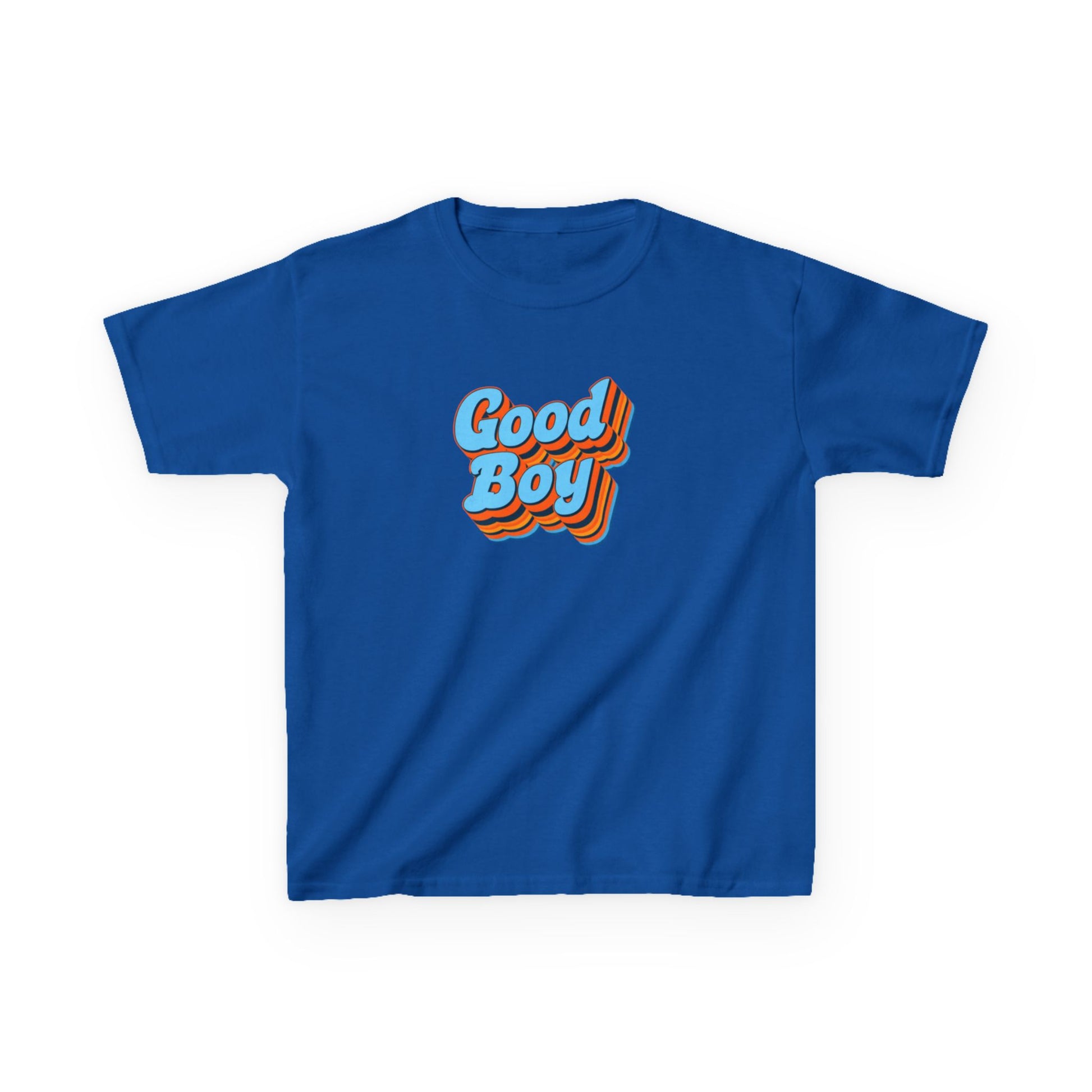 'Good Boy' Blue Vibrations Kids Heavy Cotton T-Shirt