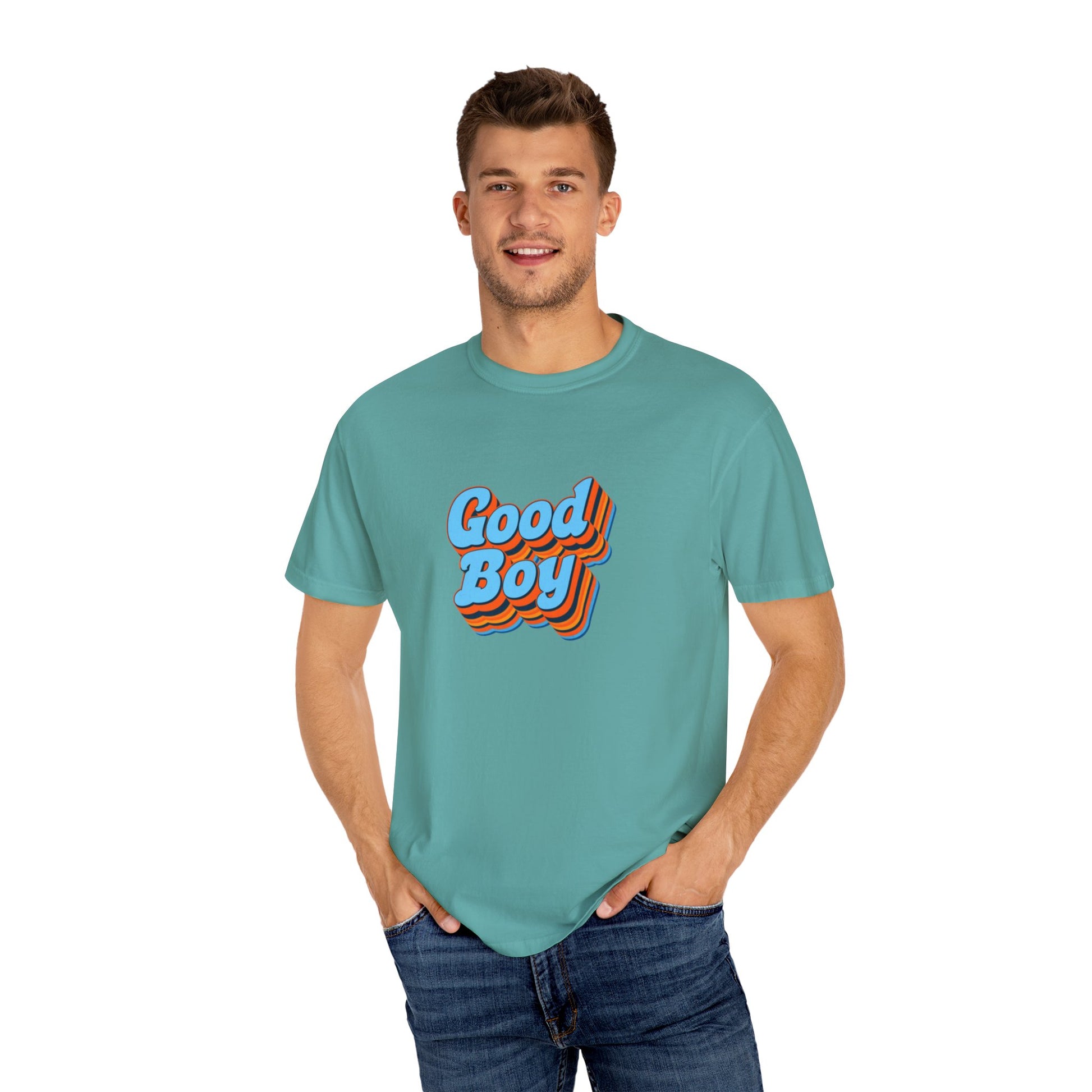 'Good Boy' Blue Vibrations Mens T-shirt