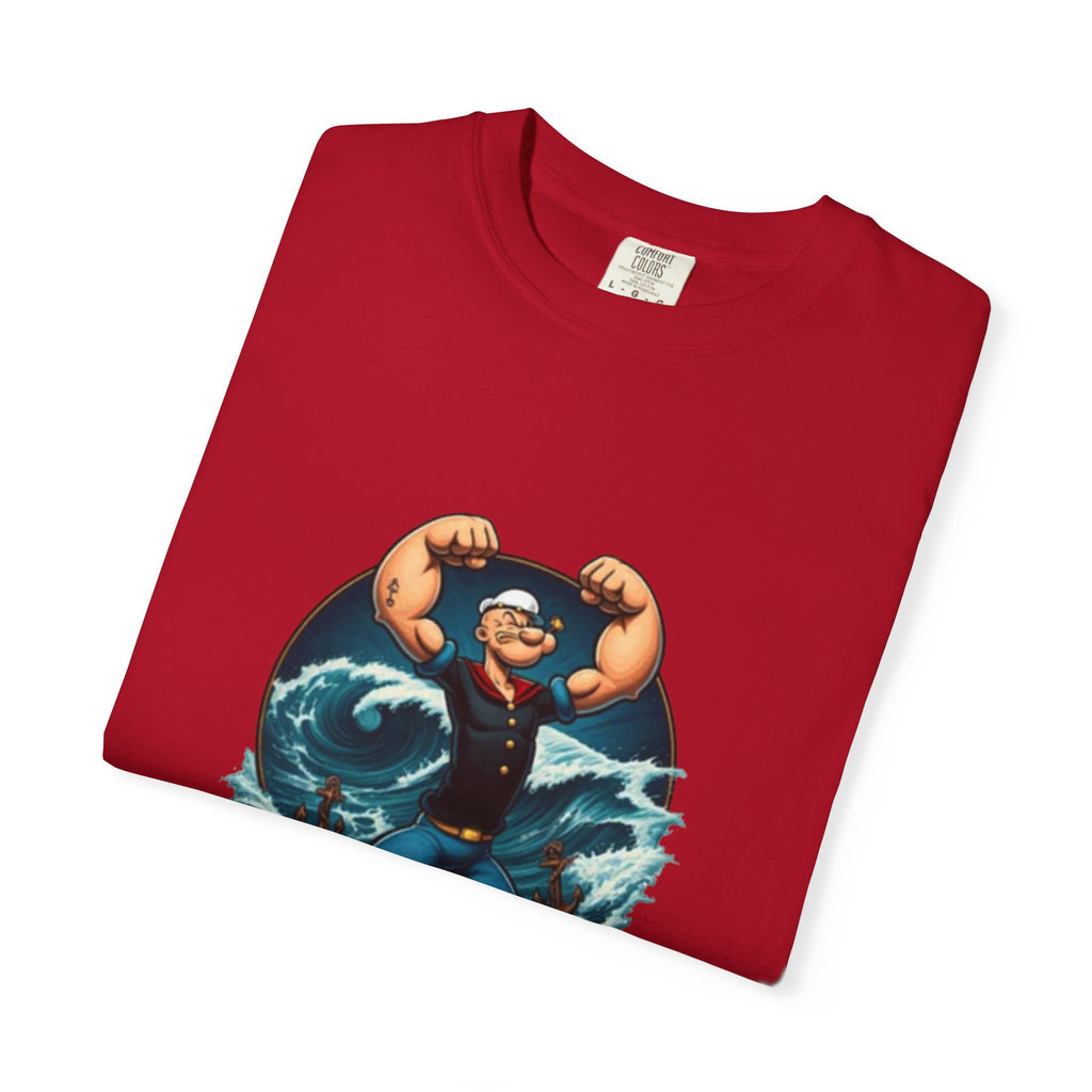 Popeye Double Guns Mens T-shirt