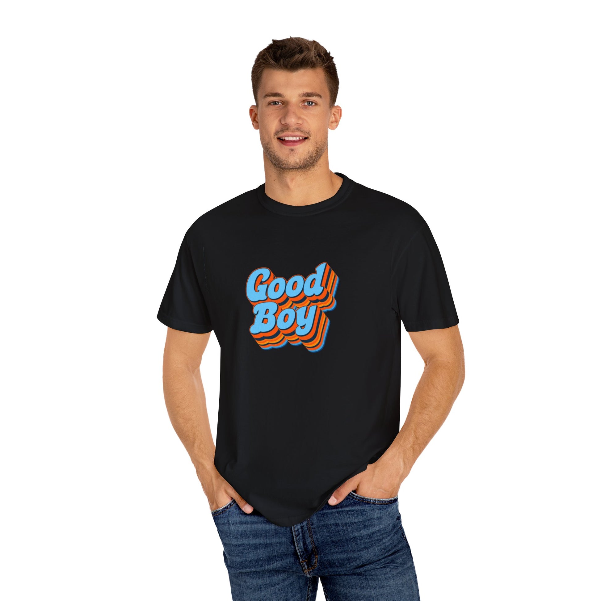 'Good Boy' Blue Vibrations Mens T-shirt