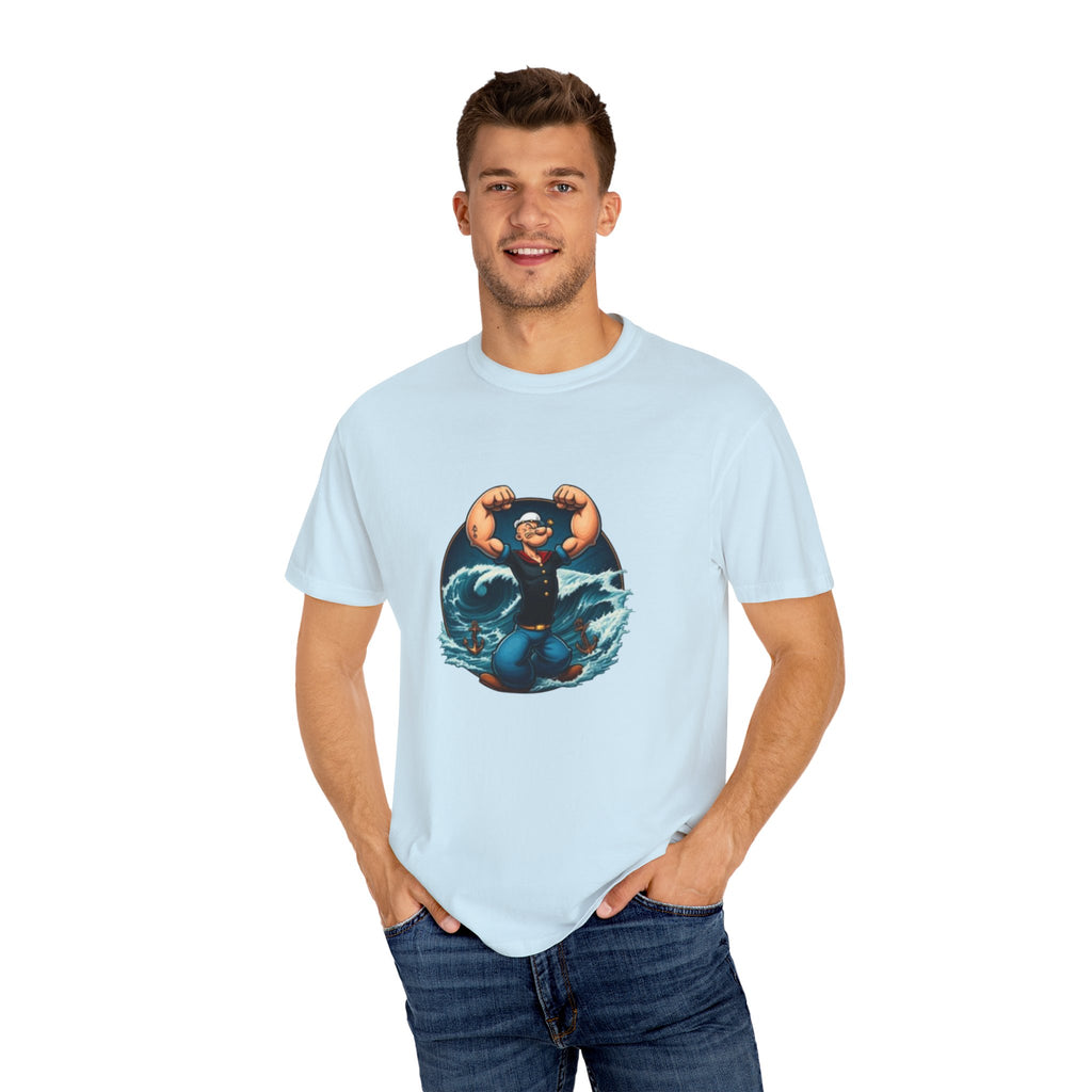 Popeye Double Guns Mens T-shirt