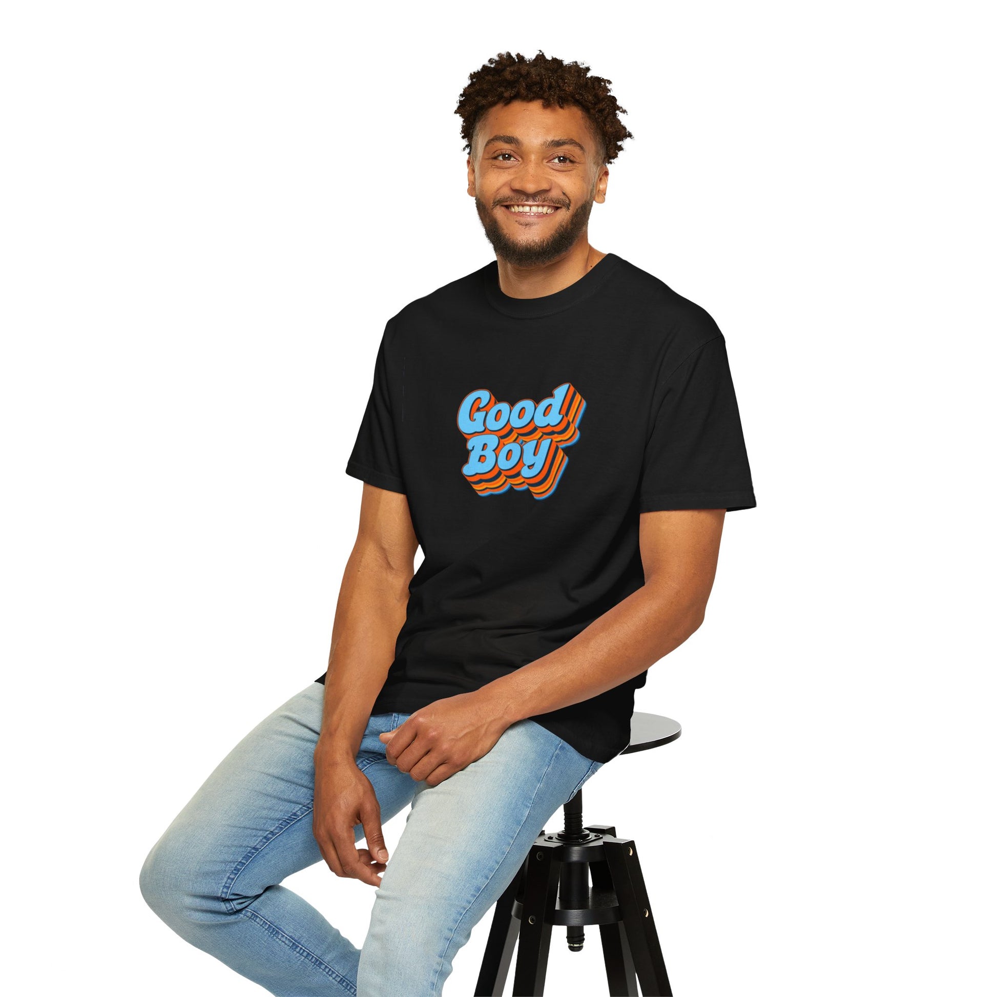 'Good Boy' Blue Vibrations Mens T-shirt