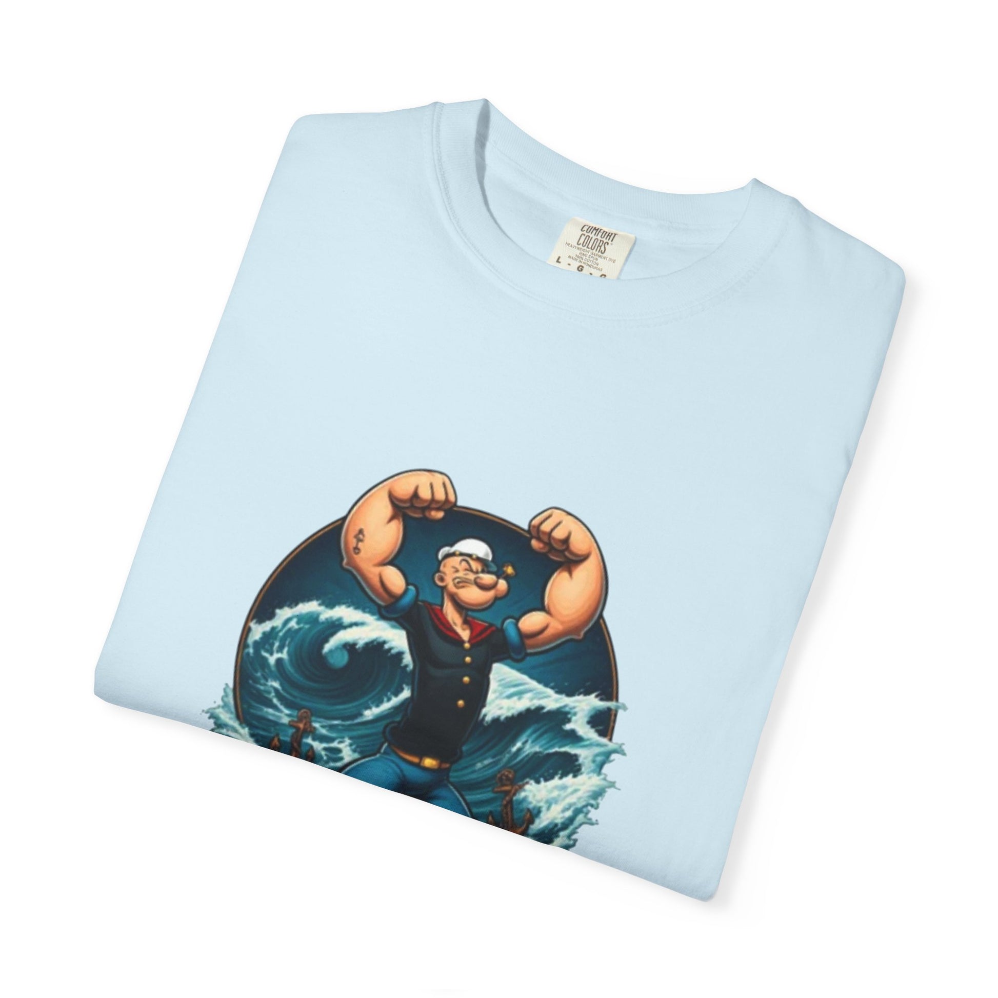 Popeye Double Guns Mens T-shirt