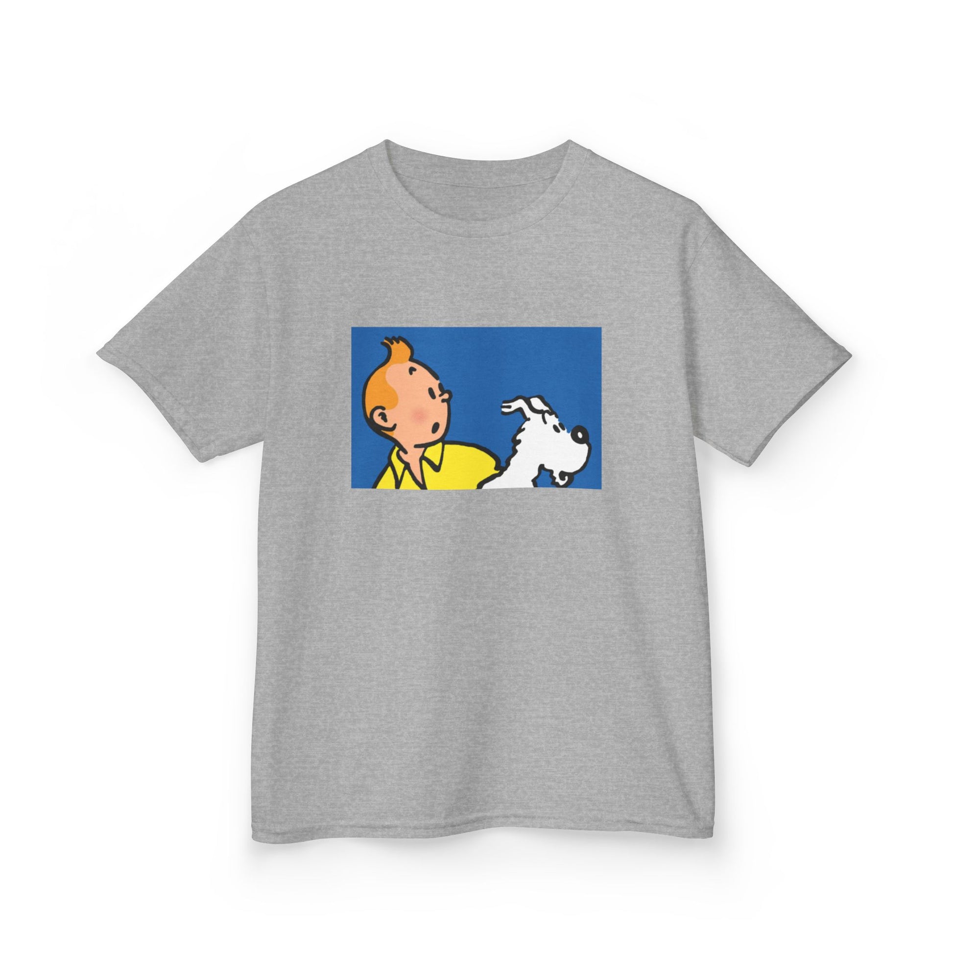 TinTin and Snowy! Kids Heavy Cotton T-Shirt