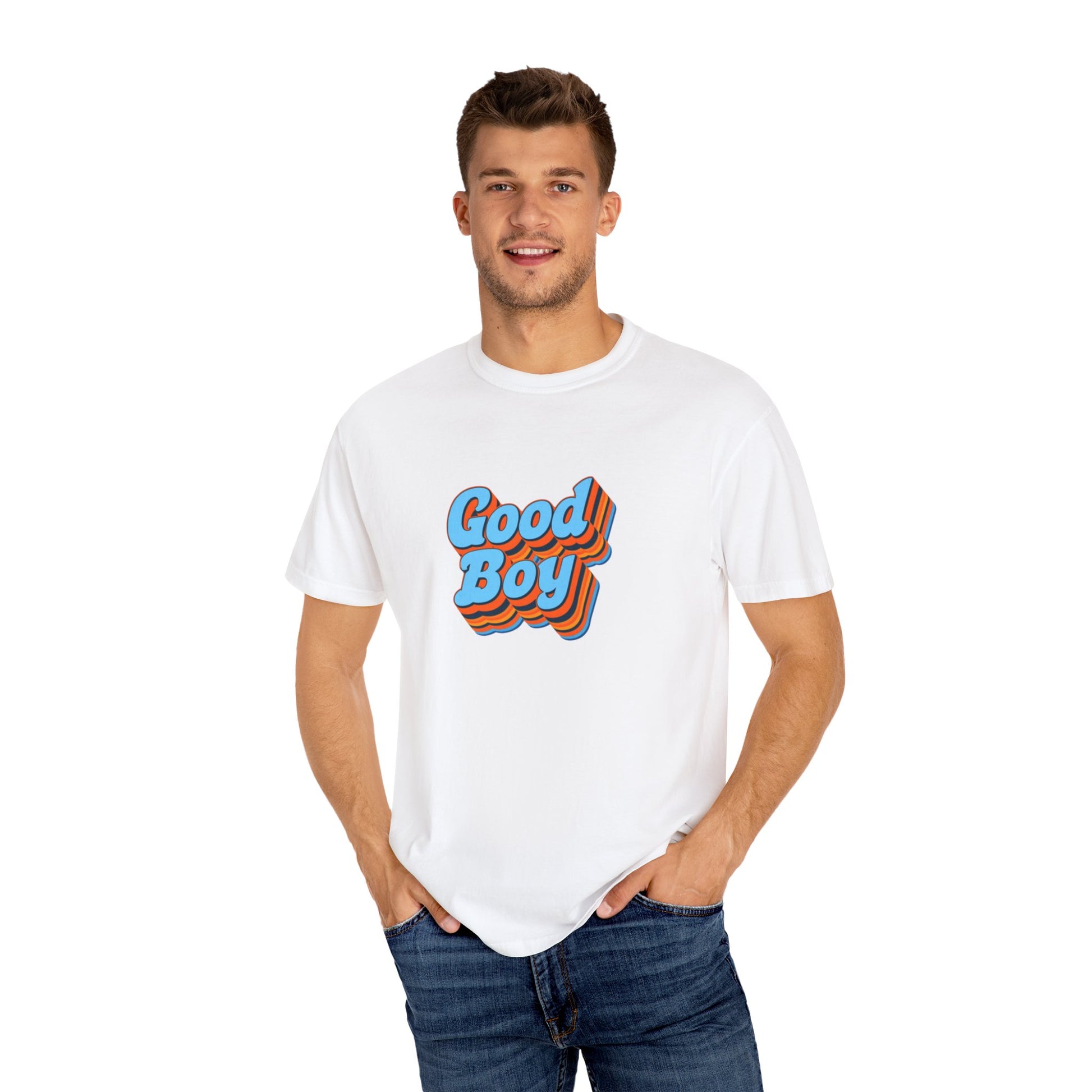 'Good Boy' Blue Vibrations Mens T-shirt