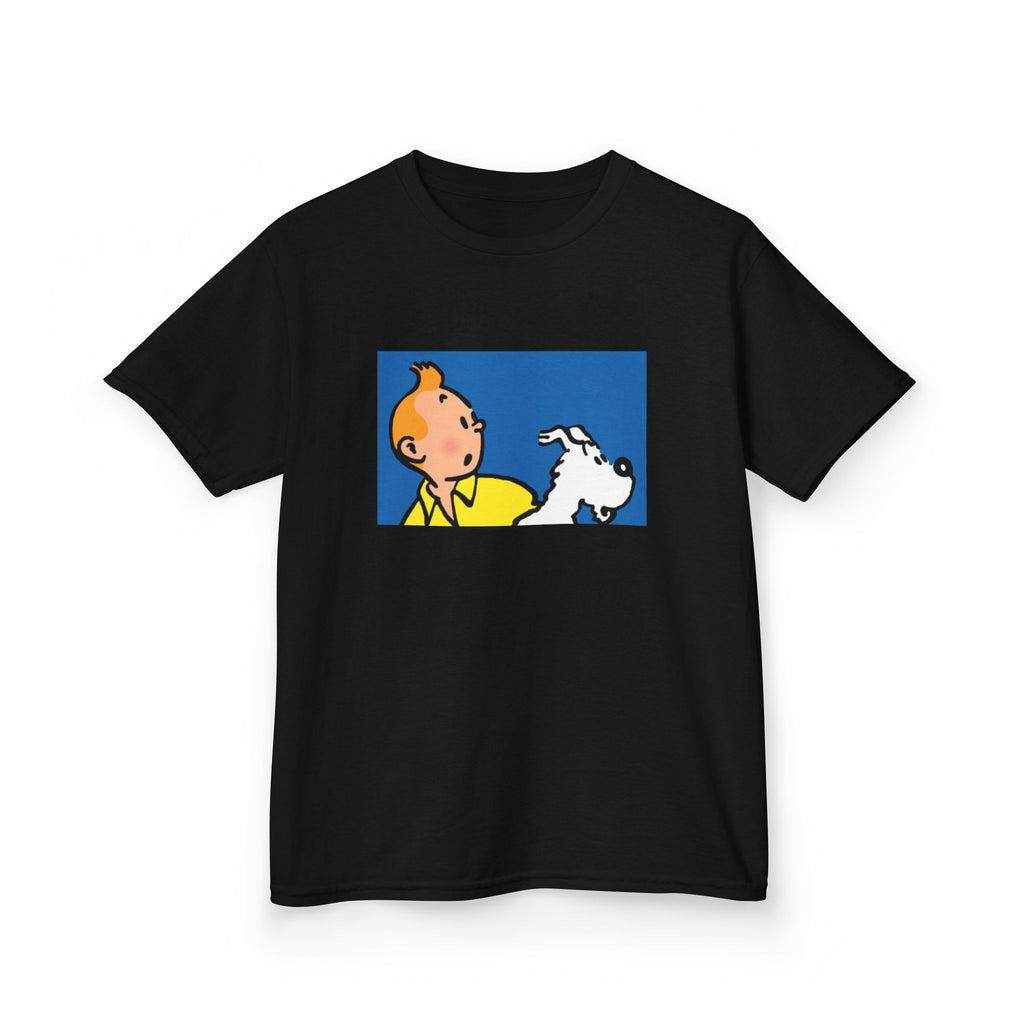 TinTin and Snowy! Kids Heavy Cotton T-Shirt