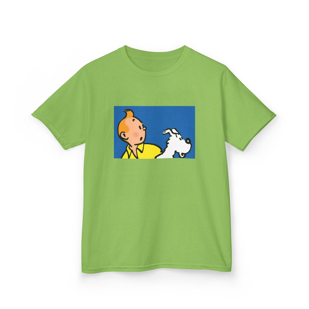 TinTin and Snowy! Kids Heavy Cotton T-Shirt