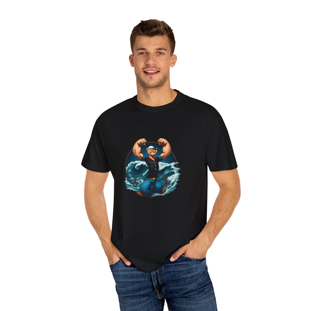 Popeye Double Guns Mens T-shirt