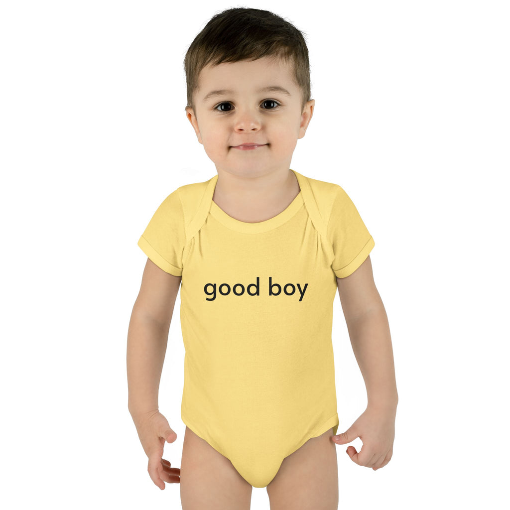 'Good Boy' Baby Romper