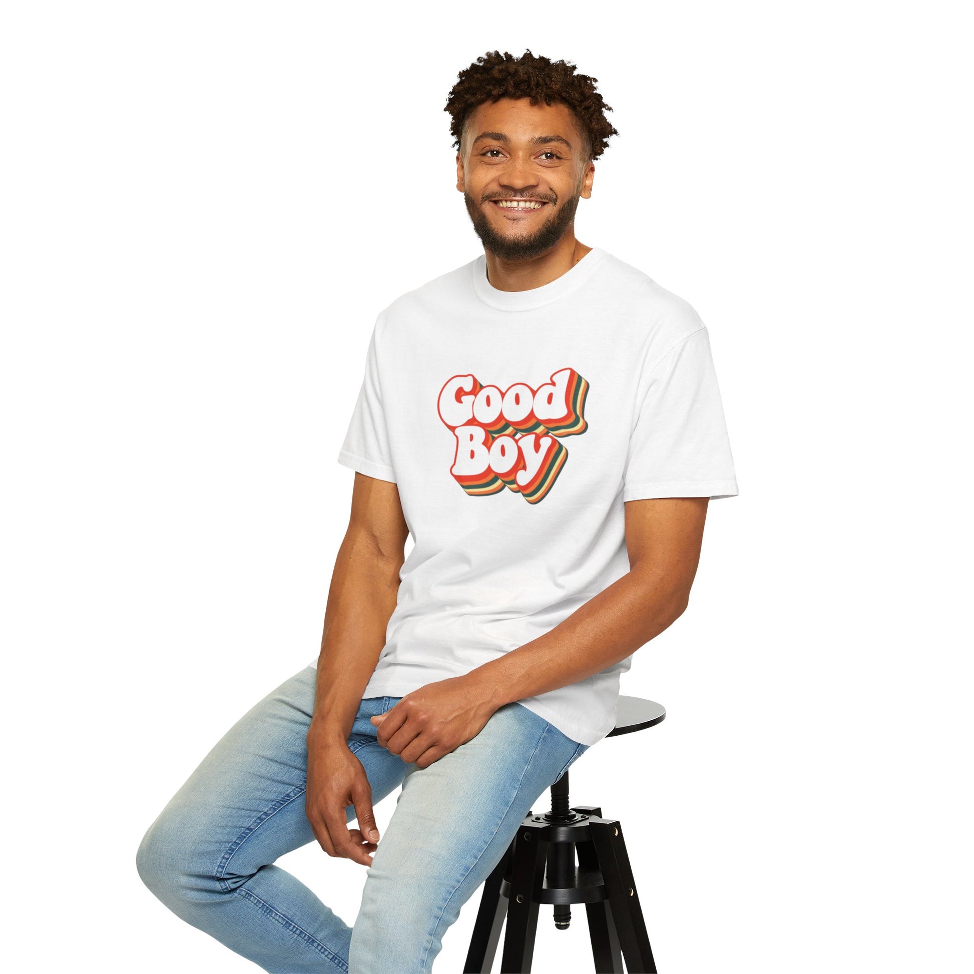 'Good Boy' 70s cutout Mens T-shirt