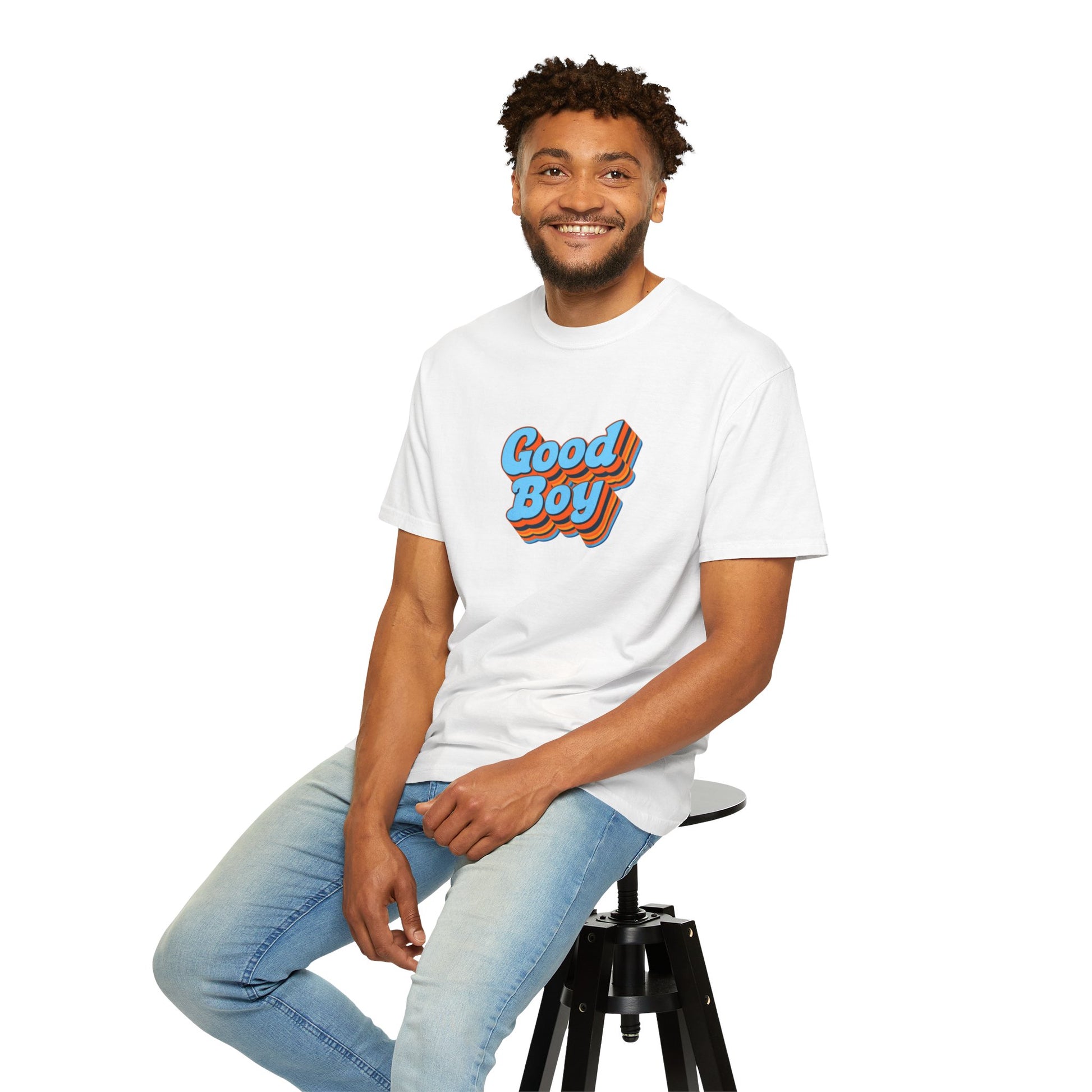 'Good Boy' Blue Vibrations Mens T-shirt