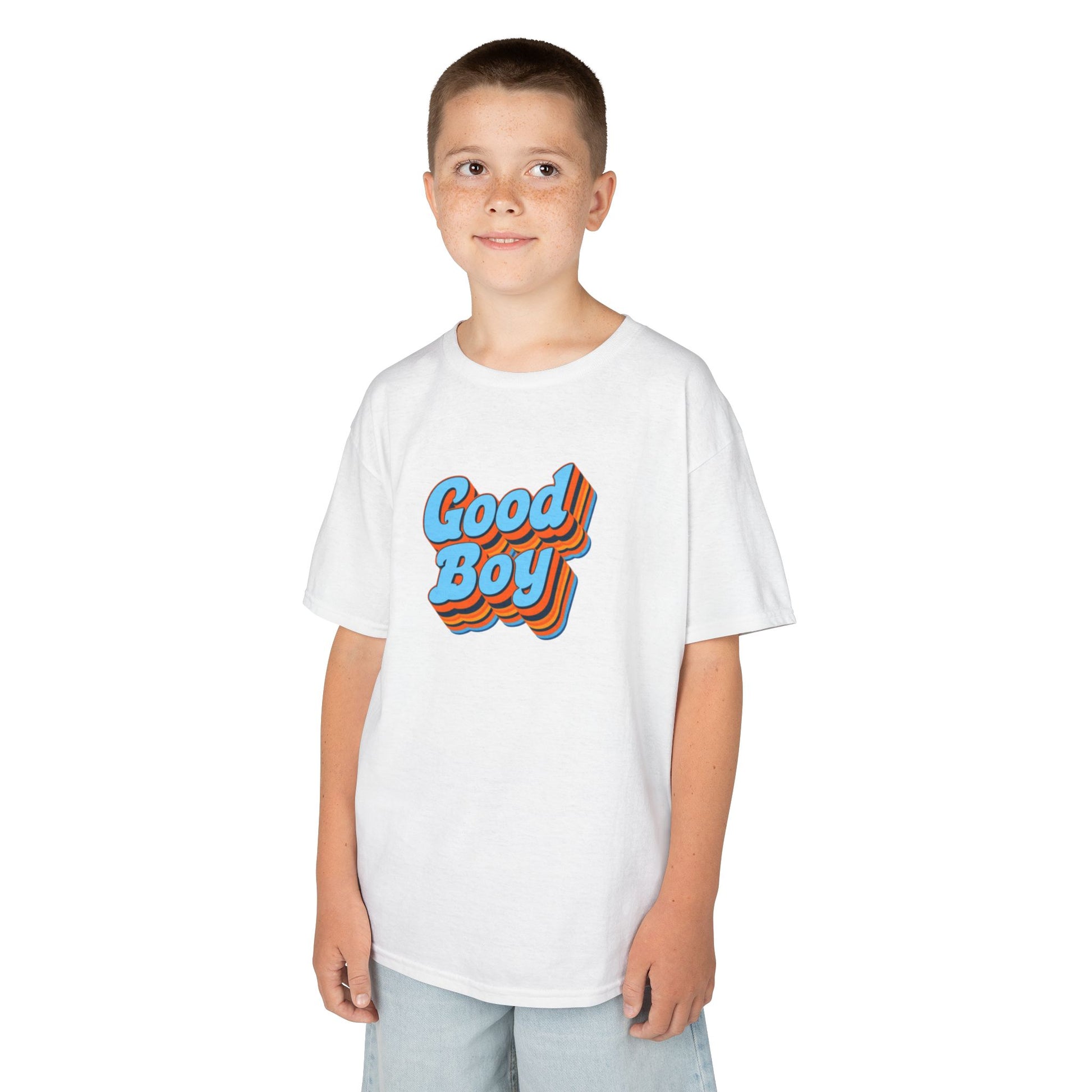 'Good Boy' Blue Vibrations Kids Heavy Cotton T-Shirt