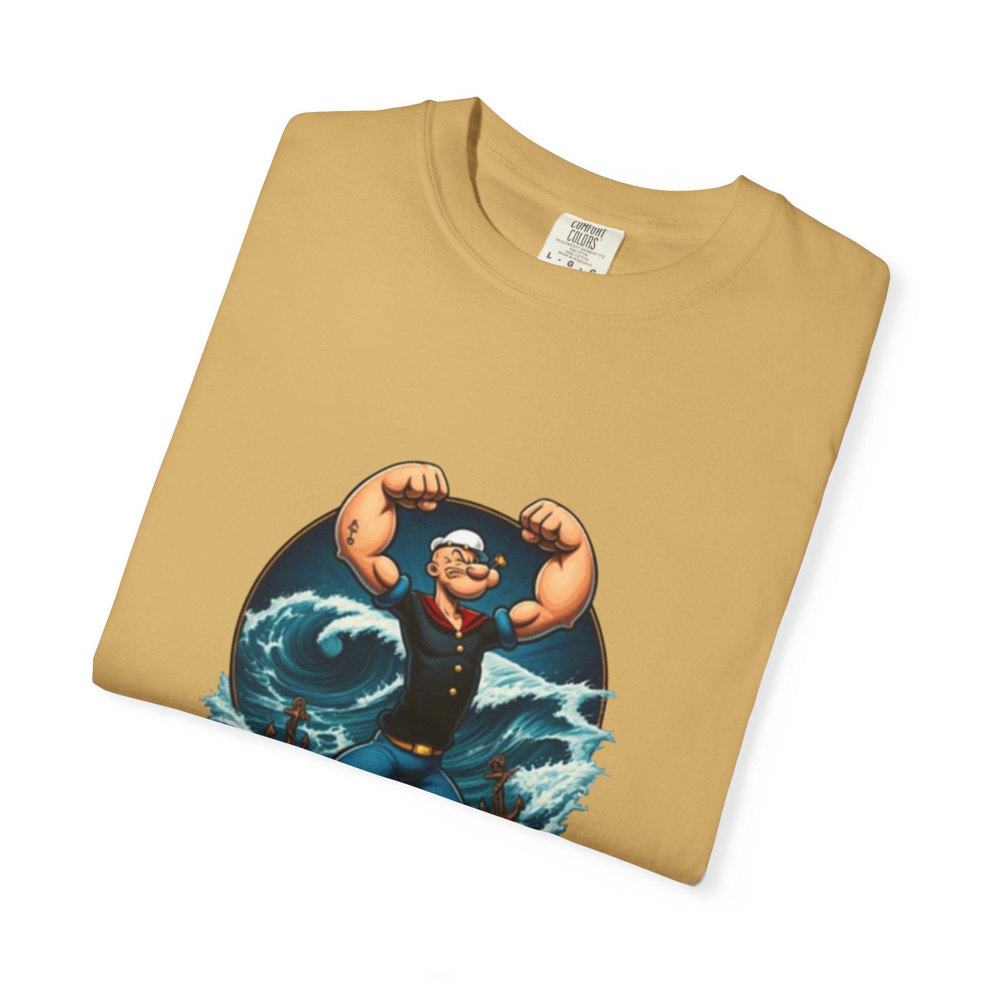 Popeye Double Guns Mens T-shirt