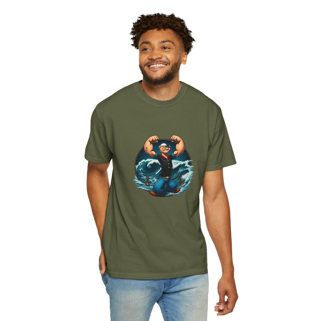 Popeye Double Guns Mens T-shirt