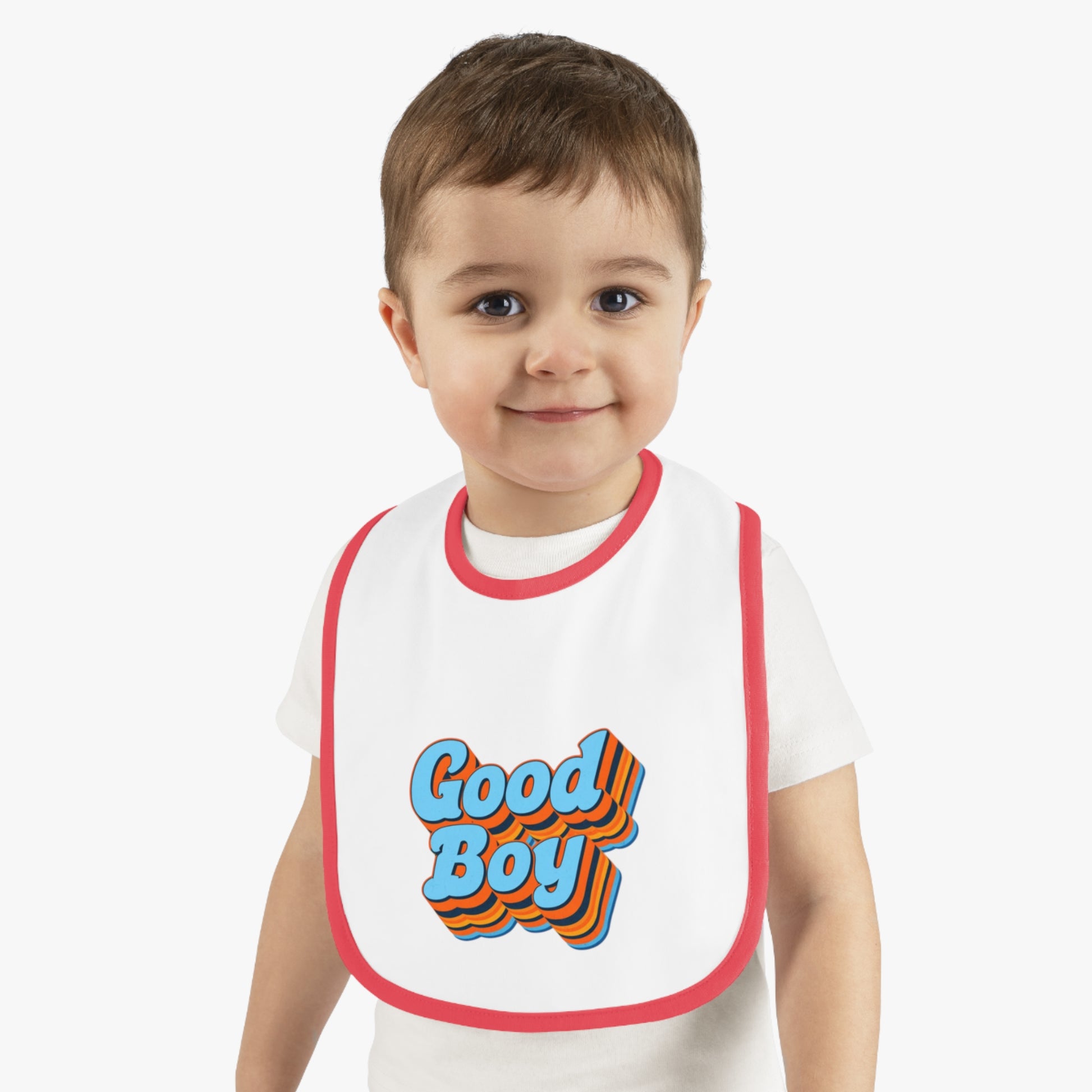 'Good Boy' Blue Vibrations Baby Bib