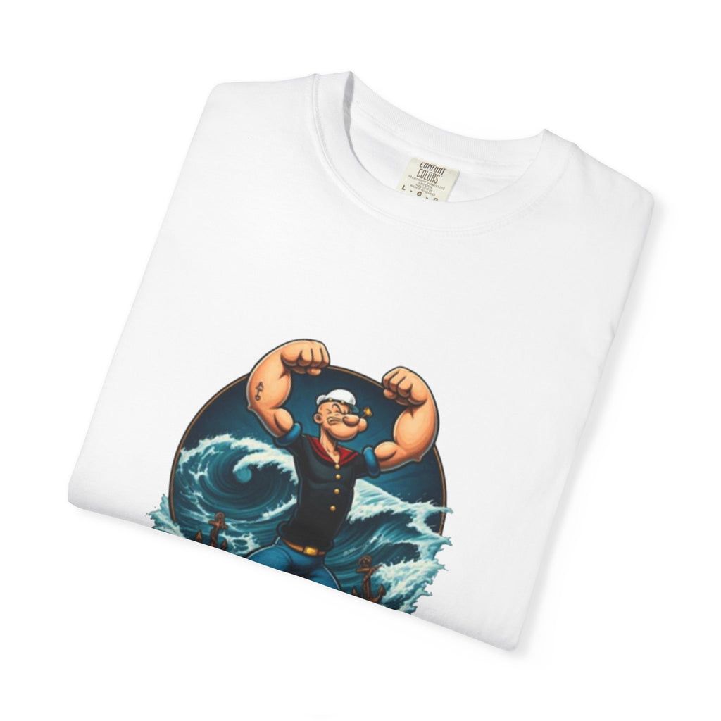 Popeye Double Guns Mens T-shirt