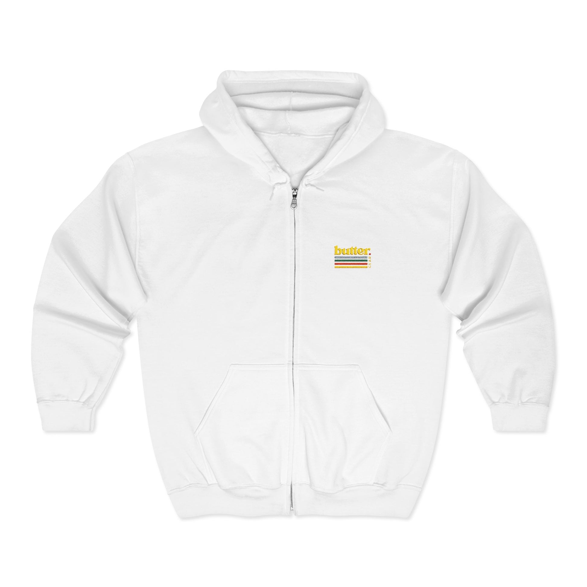 Butter Gear embroidered hooded zip sweatshirt