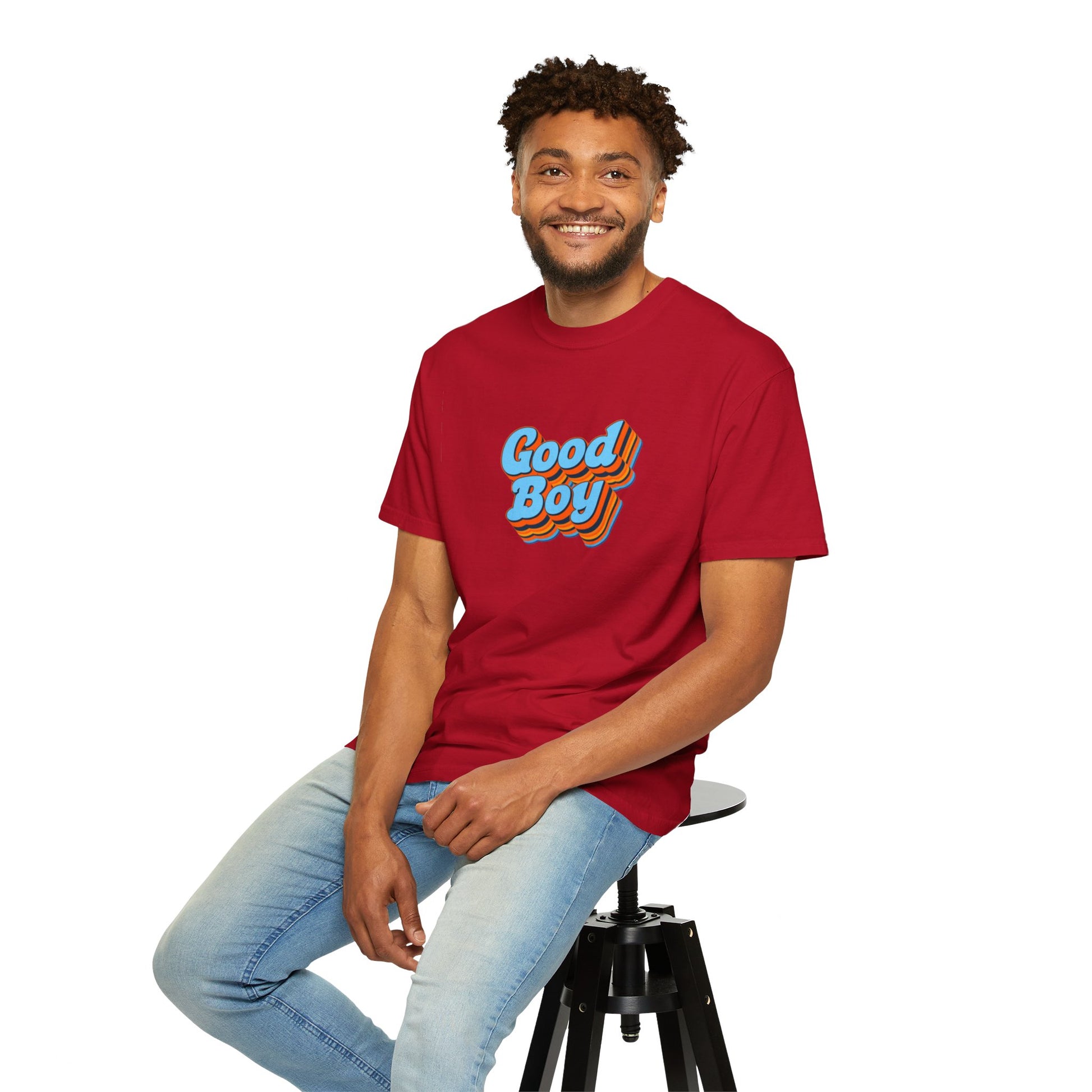 'Good Boy' Blue Vibrations Mens T-shirt