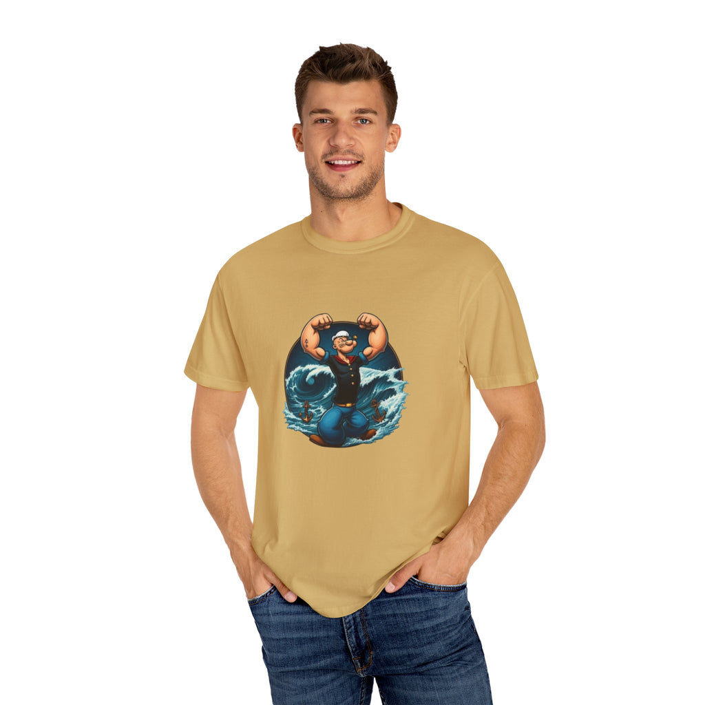 Popeye Double Guns Mens T-shirt