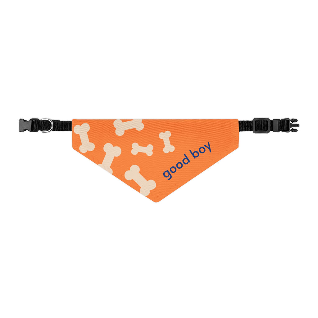'Good Boy' Bones Pet Bandana Collar