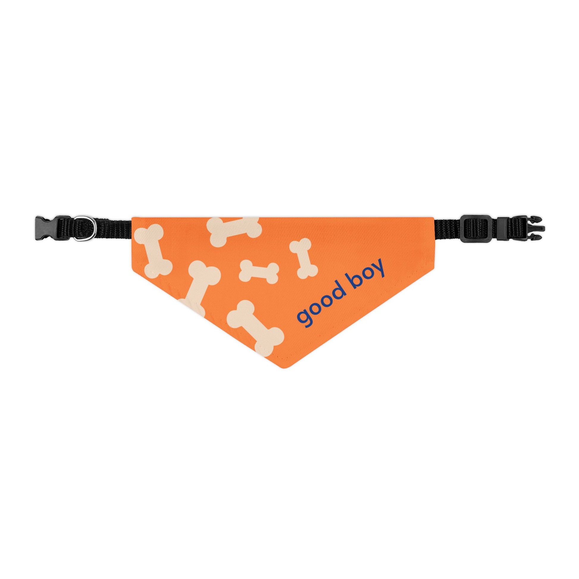 'Good Boy' Bones Pet Bandana Collar