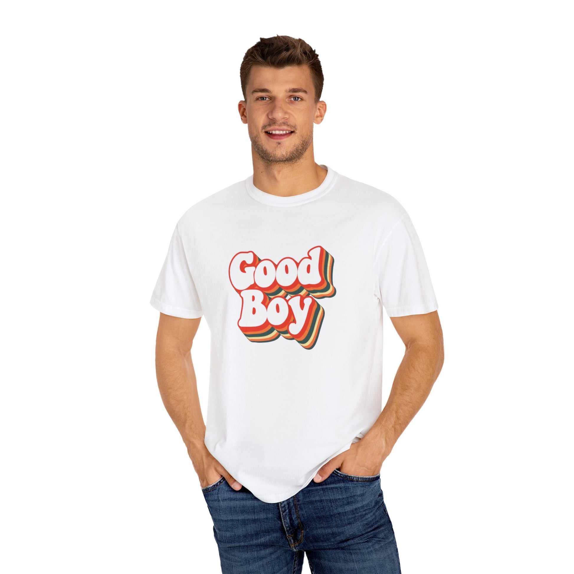 'Good Boy' 70s cutout Mens T-shirt