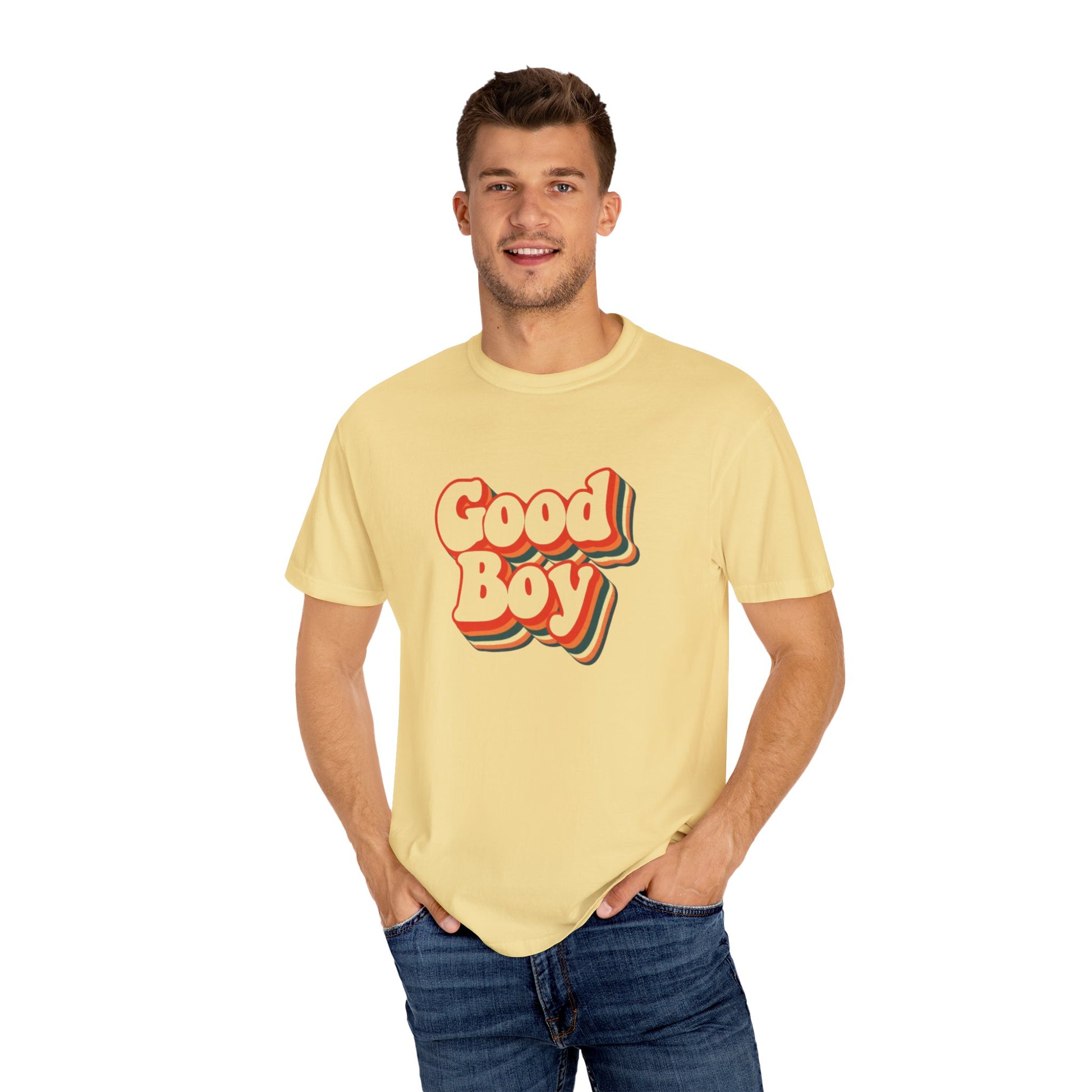 'Good Boy' 70s cutout Mens T-shirt