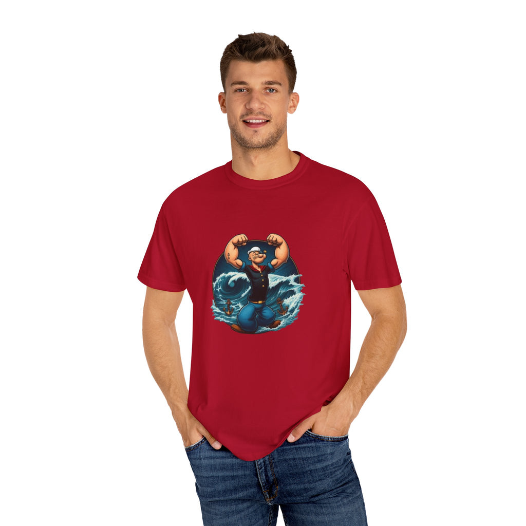 Popeye Double Guns Mens T-shirt