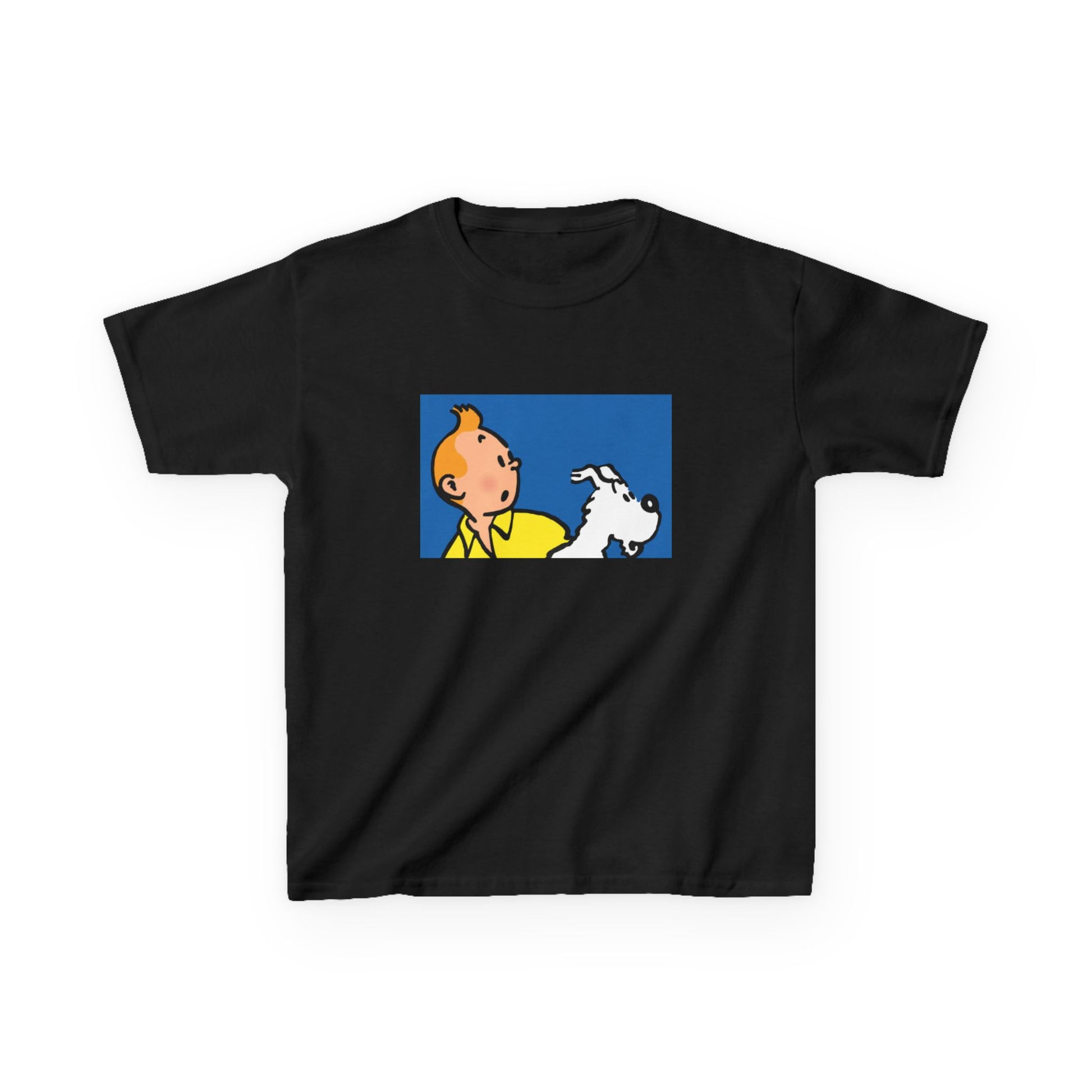 TinTin and Snowy! Kids Heavy Cotton T-Shirt