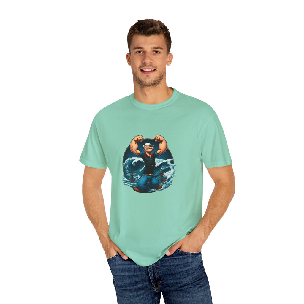 Popeye Double Guns Mens T-shirt