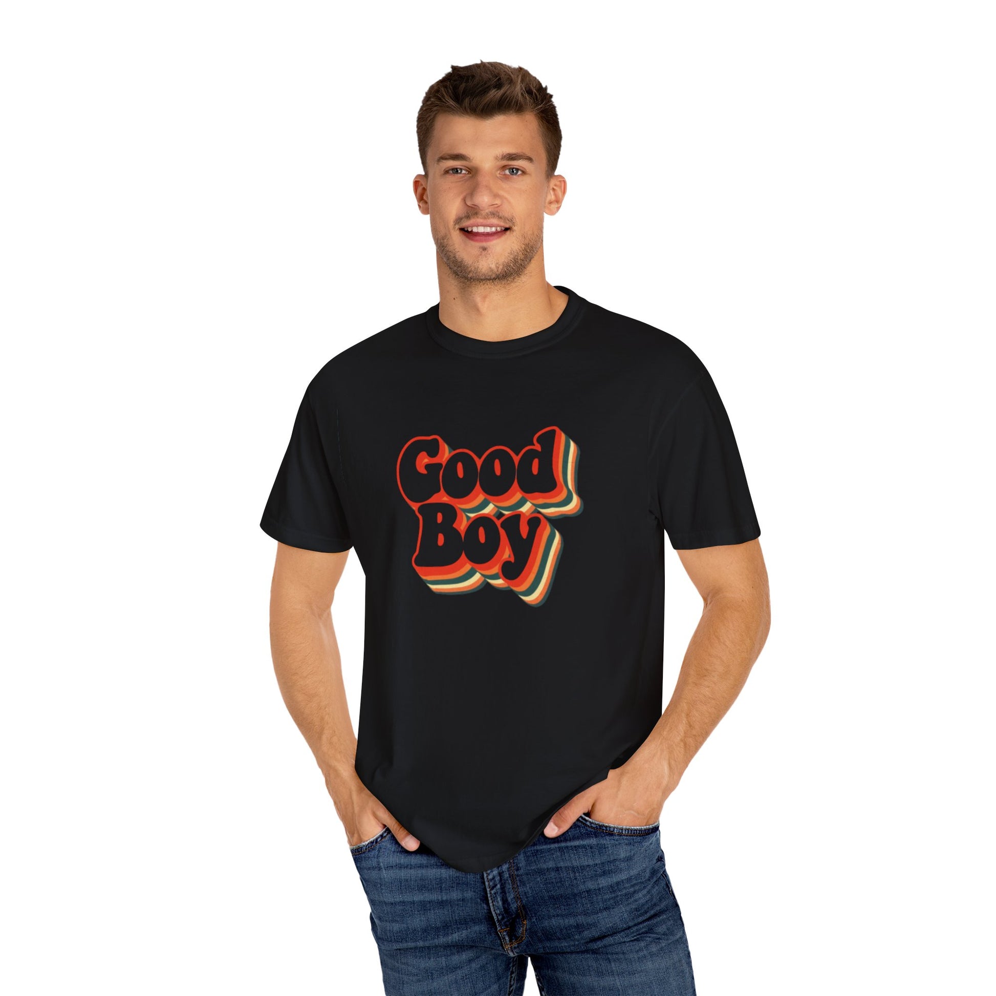'Good Boy' 70s cutout Mens T-shirt