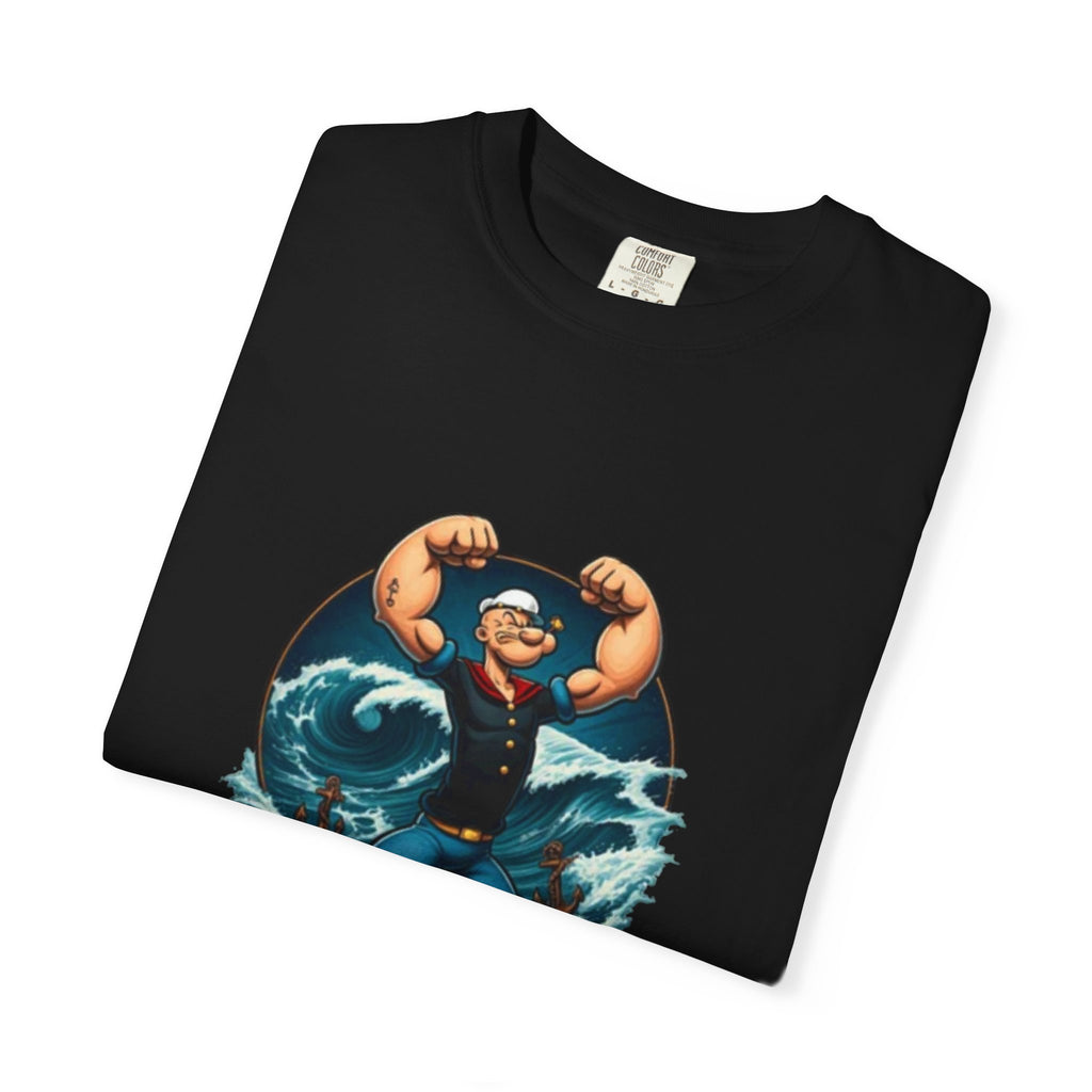 Popeye Double Guns Mens T-shirt