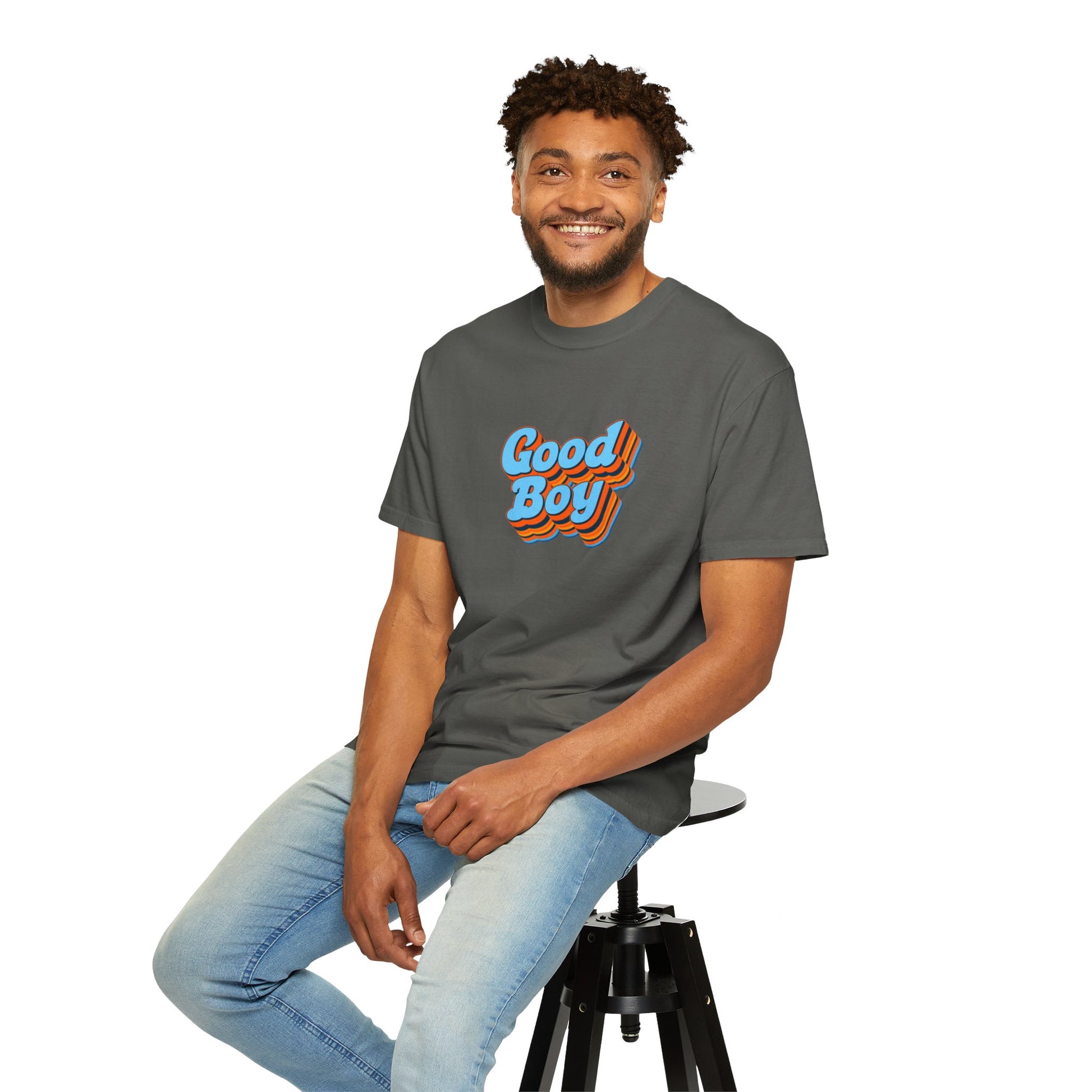 'Good Boy' Blue Vibrations Mens T-shirt