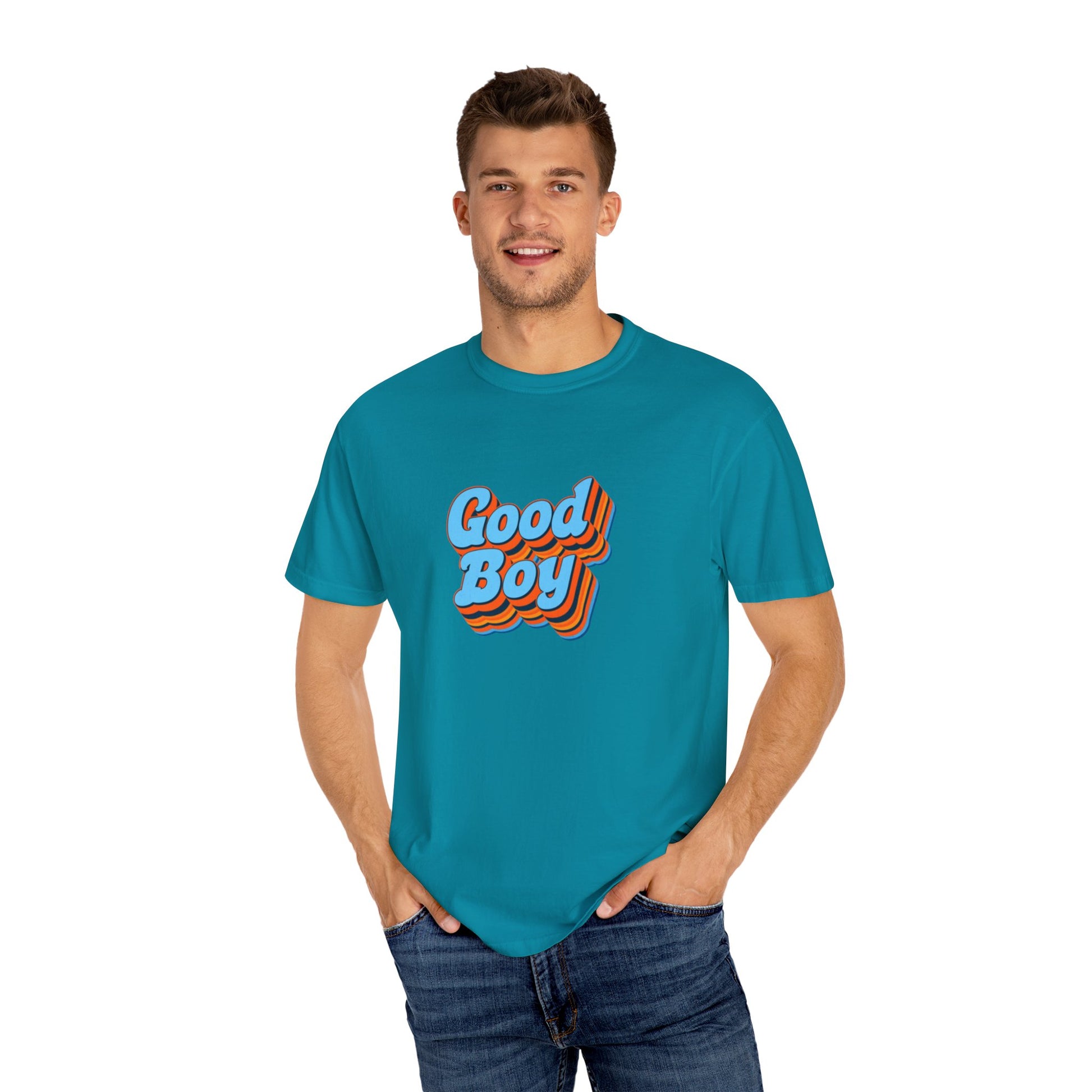 'Good Boy' Blue Vibrations Mens T-shirt