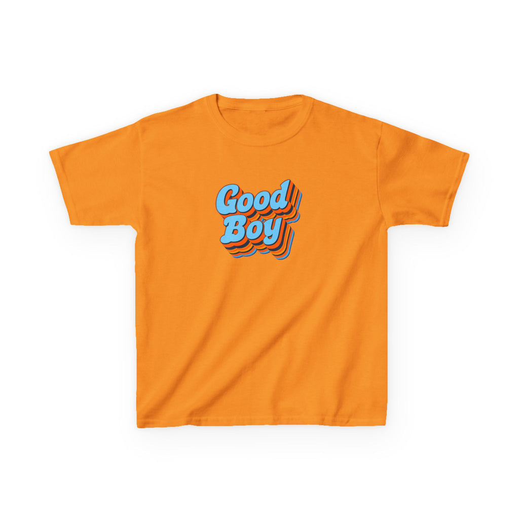 'Good Boy' Blue Vibrations Kids Heavy Cotton T-Shirt