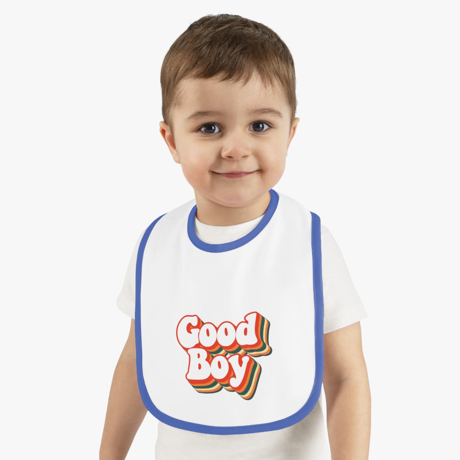 'Good Boy' Retro Vibes Baby Bib