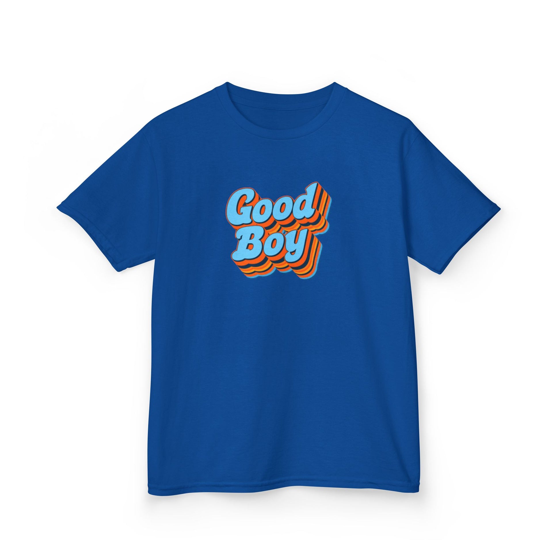 'Good Boy' Blue Vibrations Kids Heavy Cotton T-Shirt
