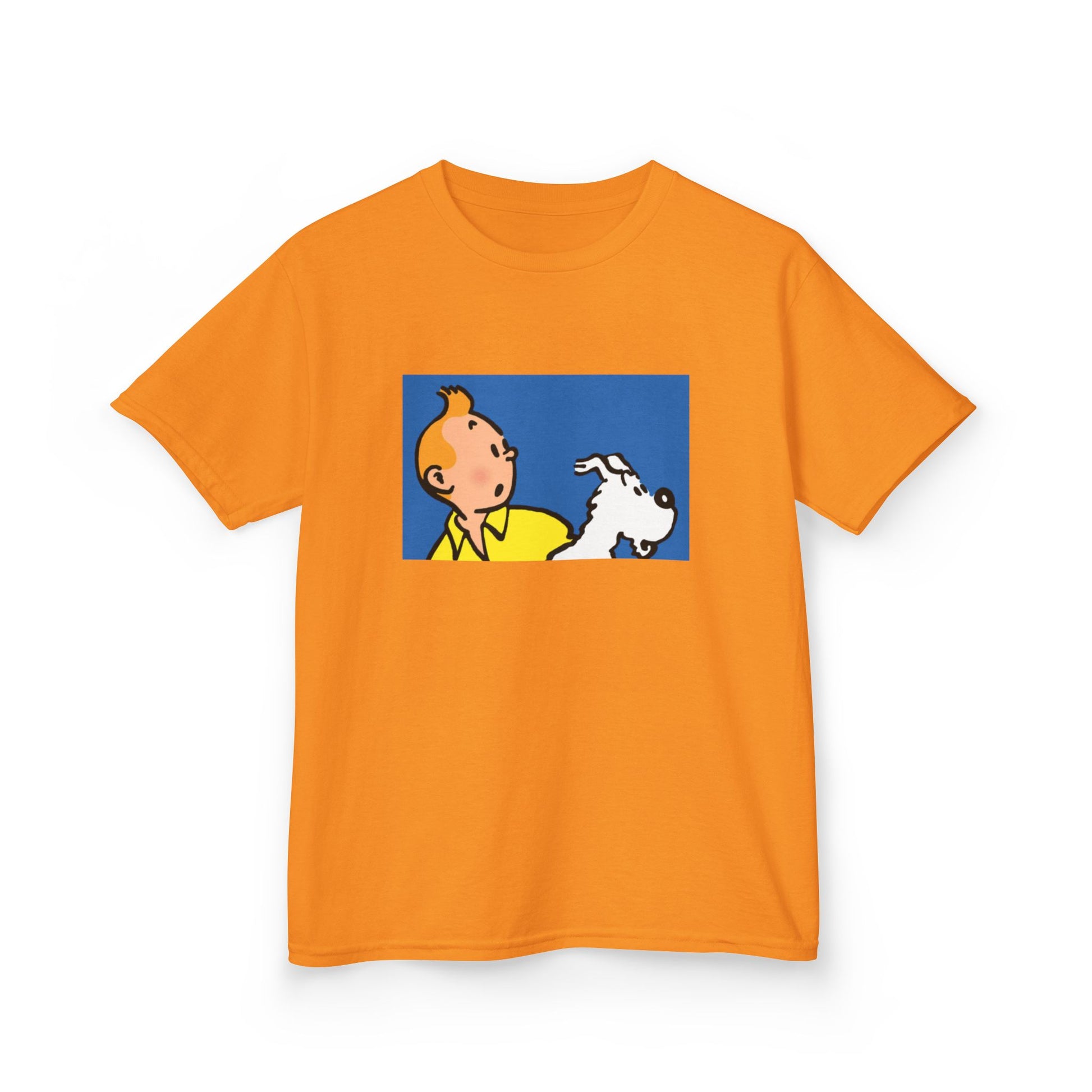 TinTin and Snowy! Kids Heavy Cotton T-Shirt