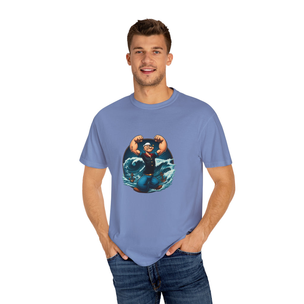 Popeye Double Guns Mens T-shirt