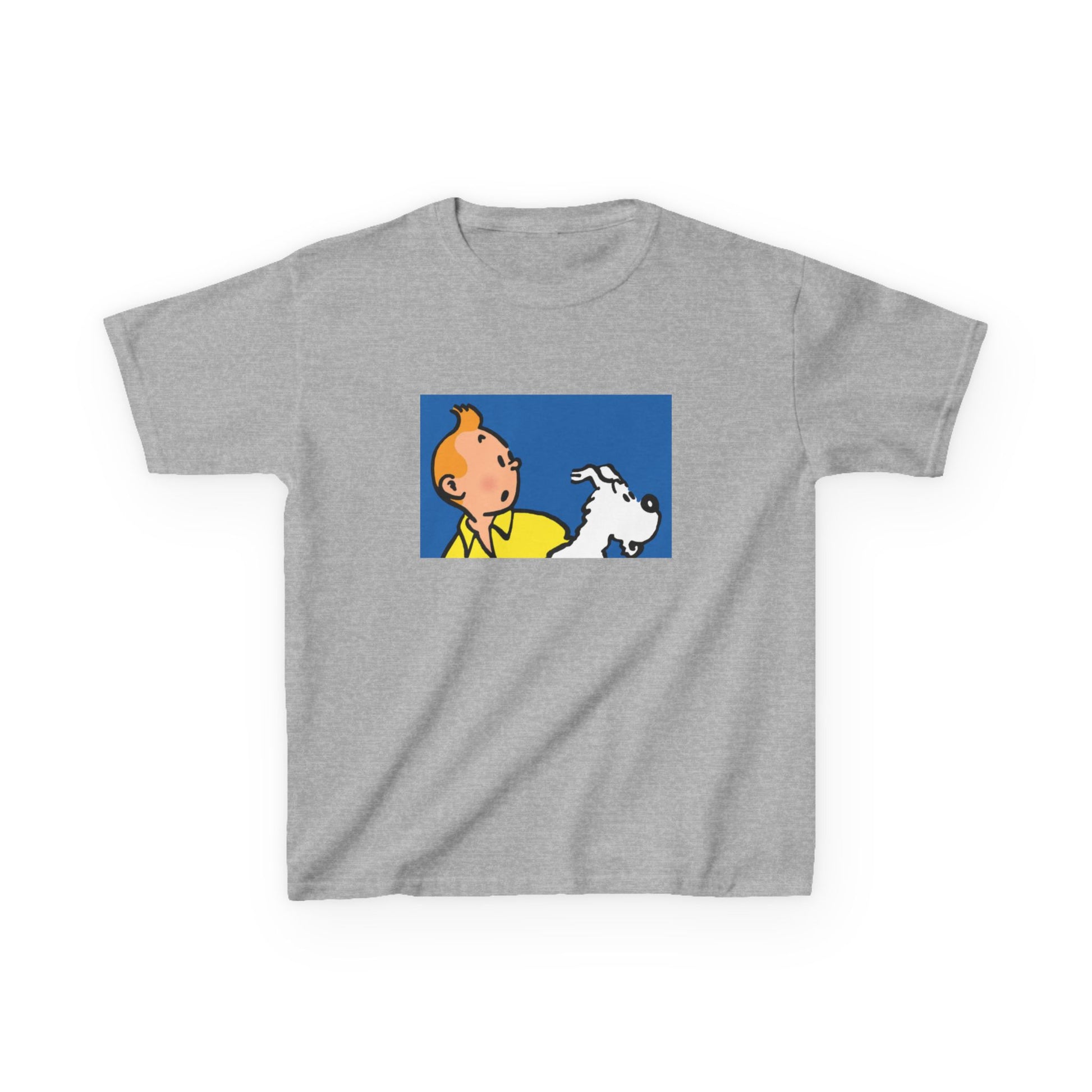 TinTin and Snowy! Kids Heavy Cotton T-Shirt
