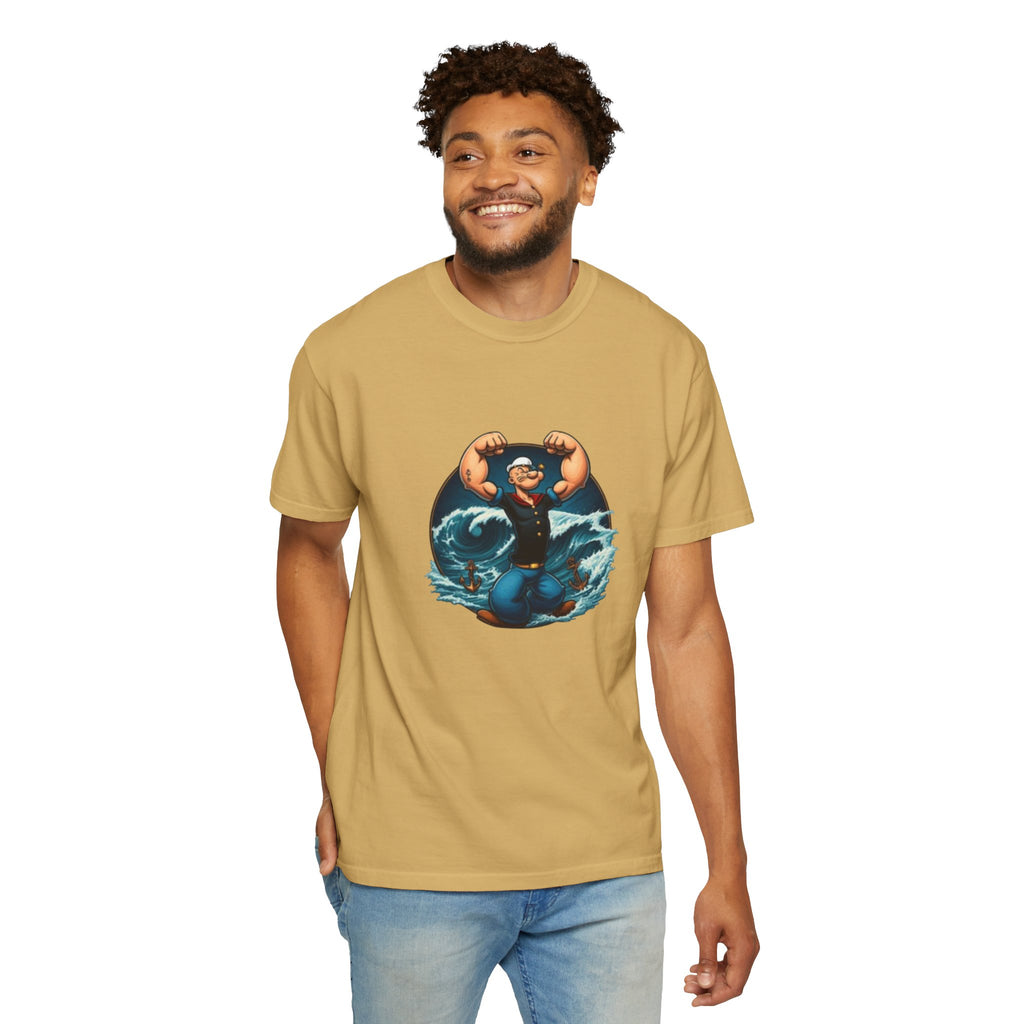 Popeye Double Guns Mens T-shirt